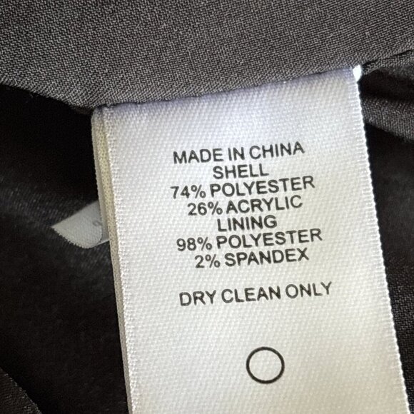 1.STATE Womens Jacket Blazer Coat SZ XXL Black White Tweed Plaid Cropped Fringe - Picture 5 of 8